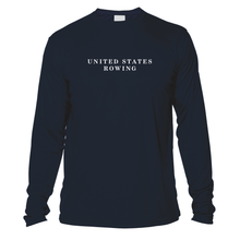 Load image into Gallery viewer, UV United States Rowing and Crossed Oars Long Sleeve - Navy