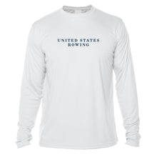 Load image into Gallery viewer, UV United States Rowing and Oarlock Graphics Long Sleeve - White