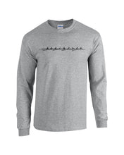 Load image into Gallery viewer, Cotton Long Sleeve Athletes Row Heather Gray
