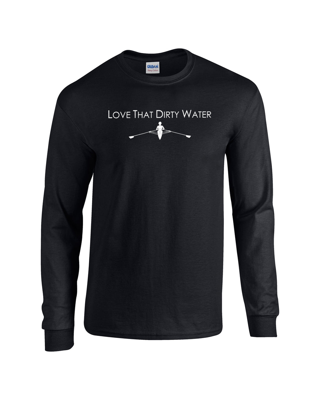 Cotton Long Sleeve Love That Dirty Water Black