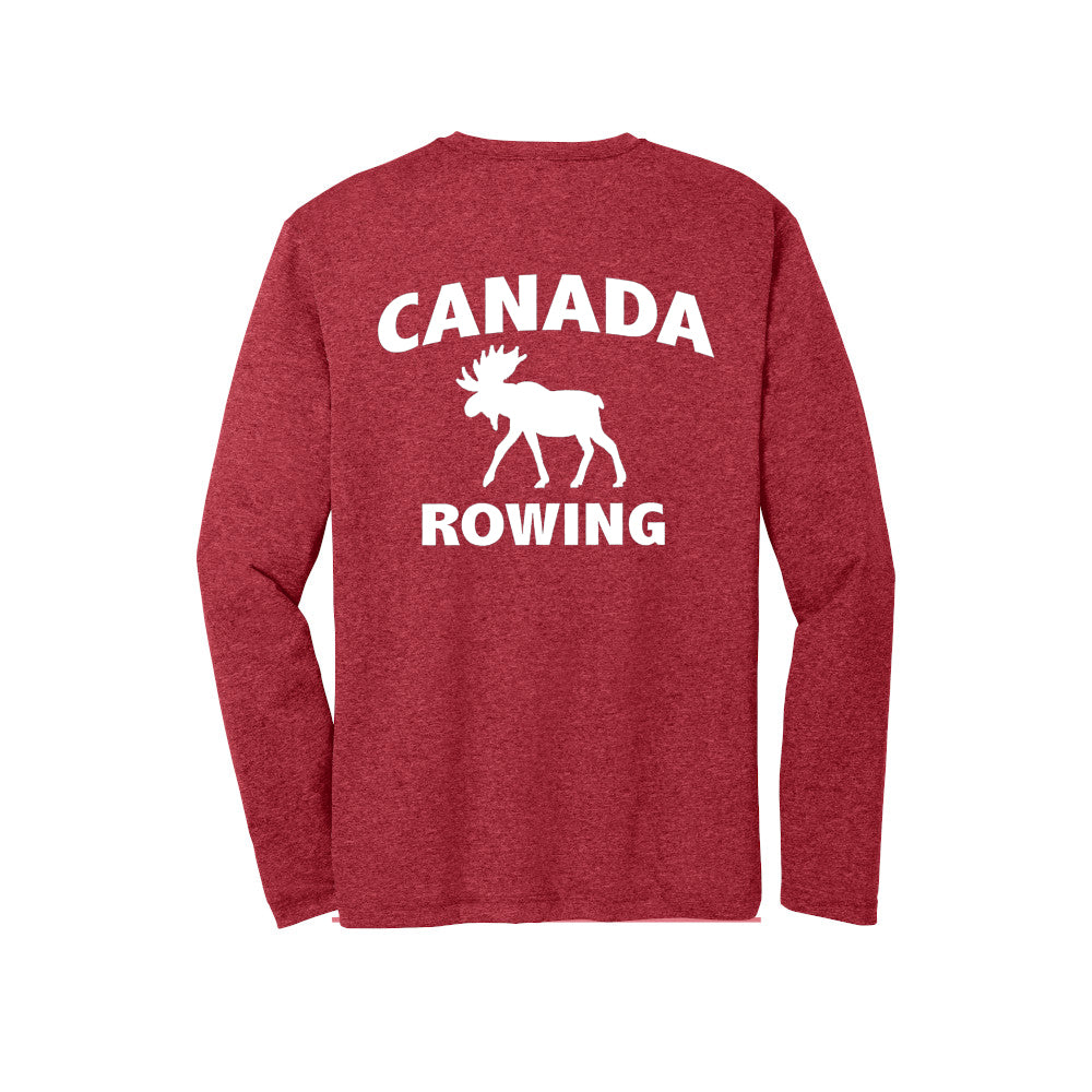 Performance Long Sleeve Canada Rowing Red