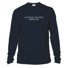 Load image into Gallery viewer, UV United States Rowing and Crossed Oars Long Sleeve - Navy
