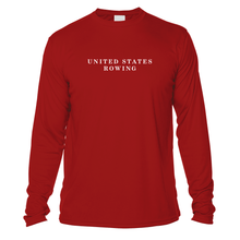 Load image into Gallery viewer, UV United States Rowing and Crossed Oars Long Sleeve - Red
