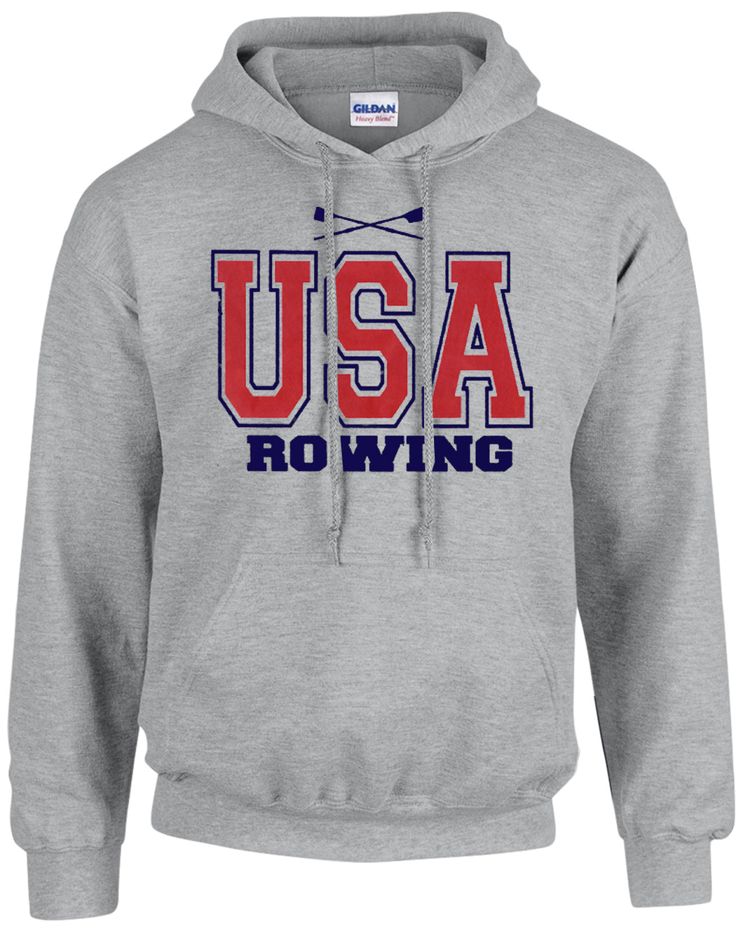 USA Rowing Hoodie Ash Gray